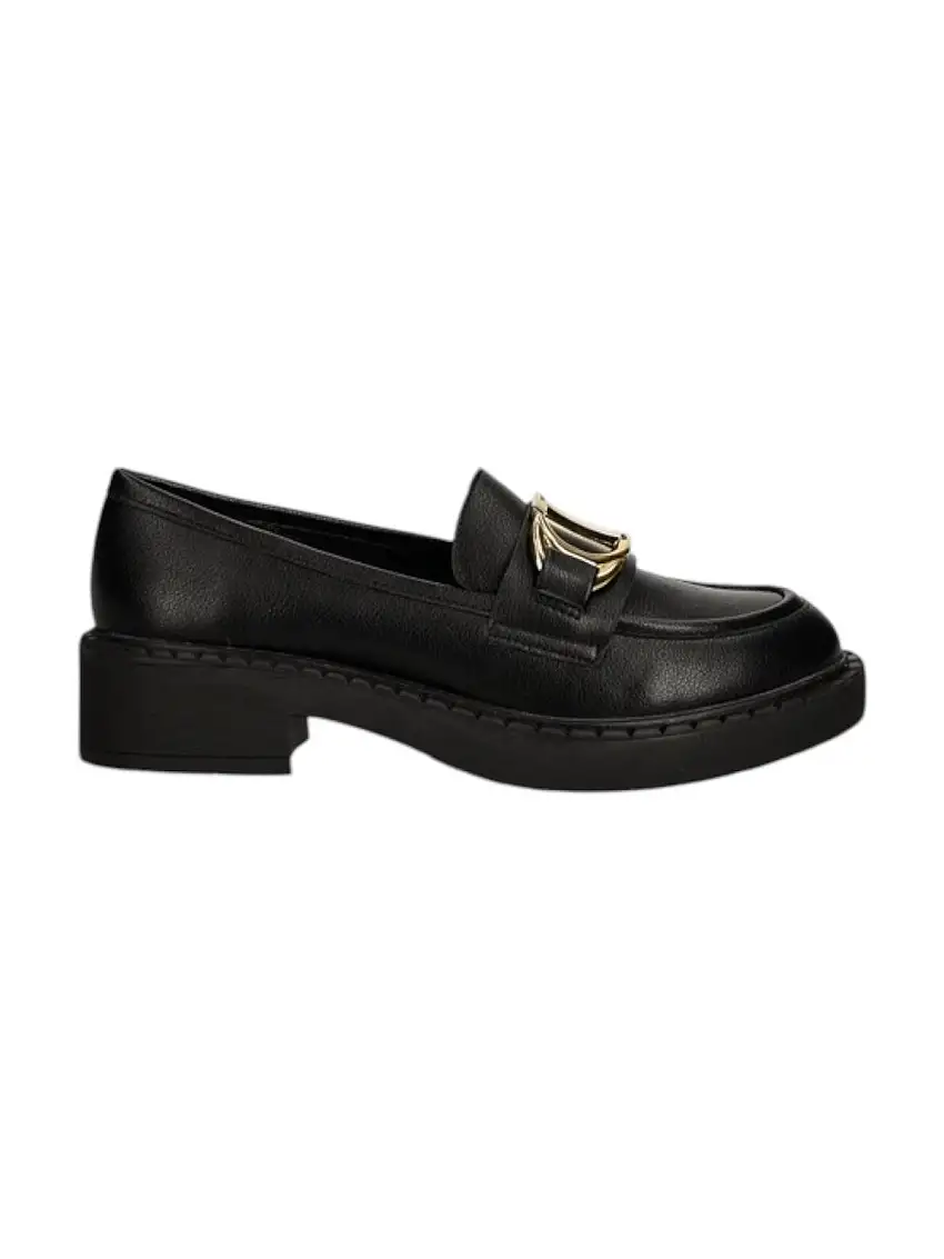 TWINSET Women's Moccasin 242TCP030 00006 Black