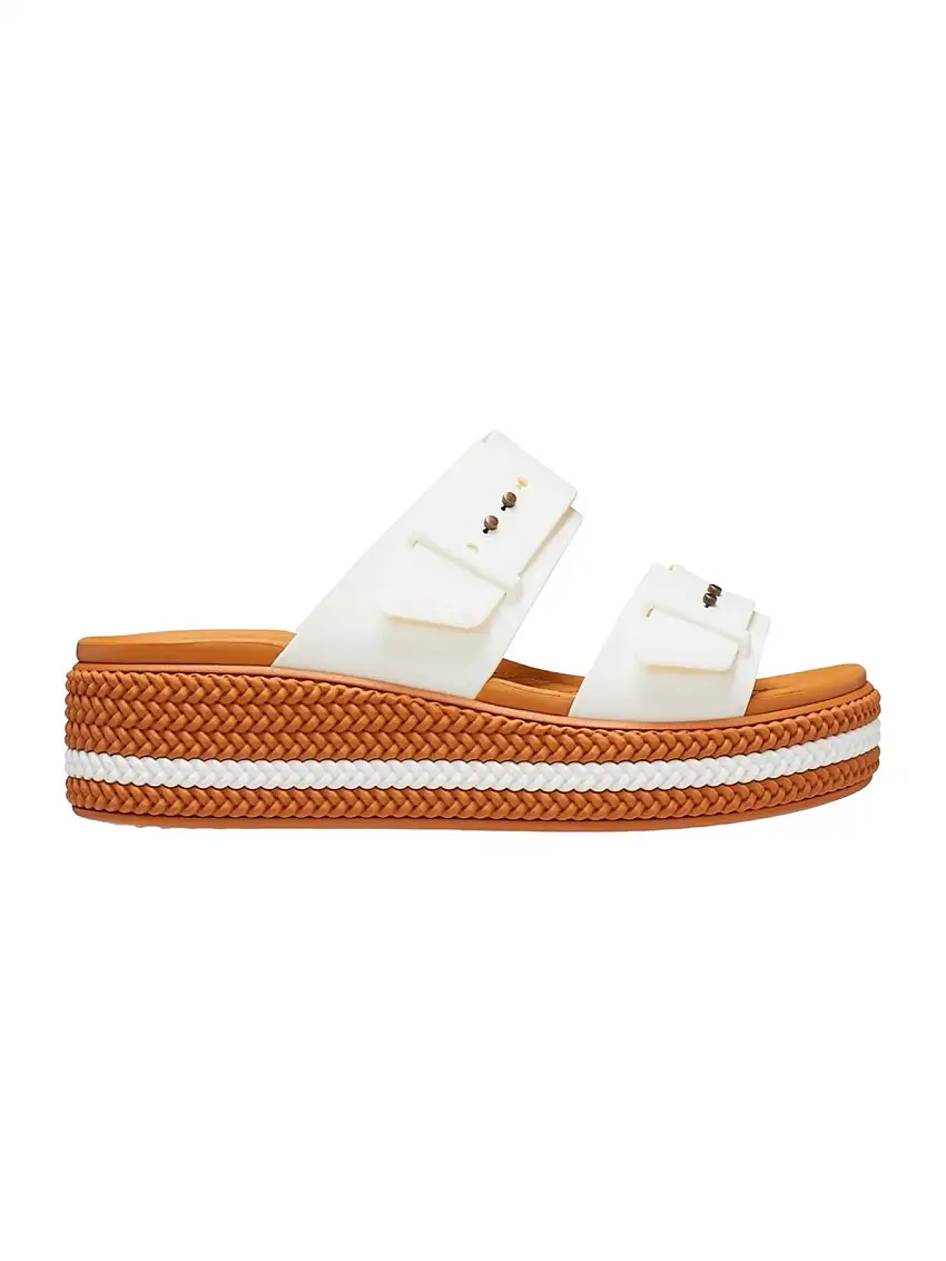 CROCS Women's Sandal Brooklyn Woven Buckle W 209978 0WV White