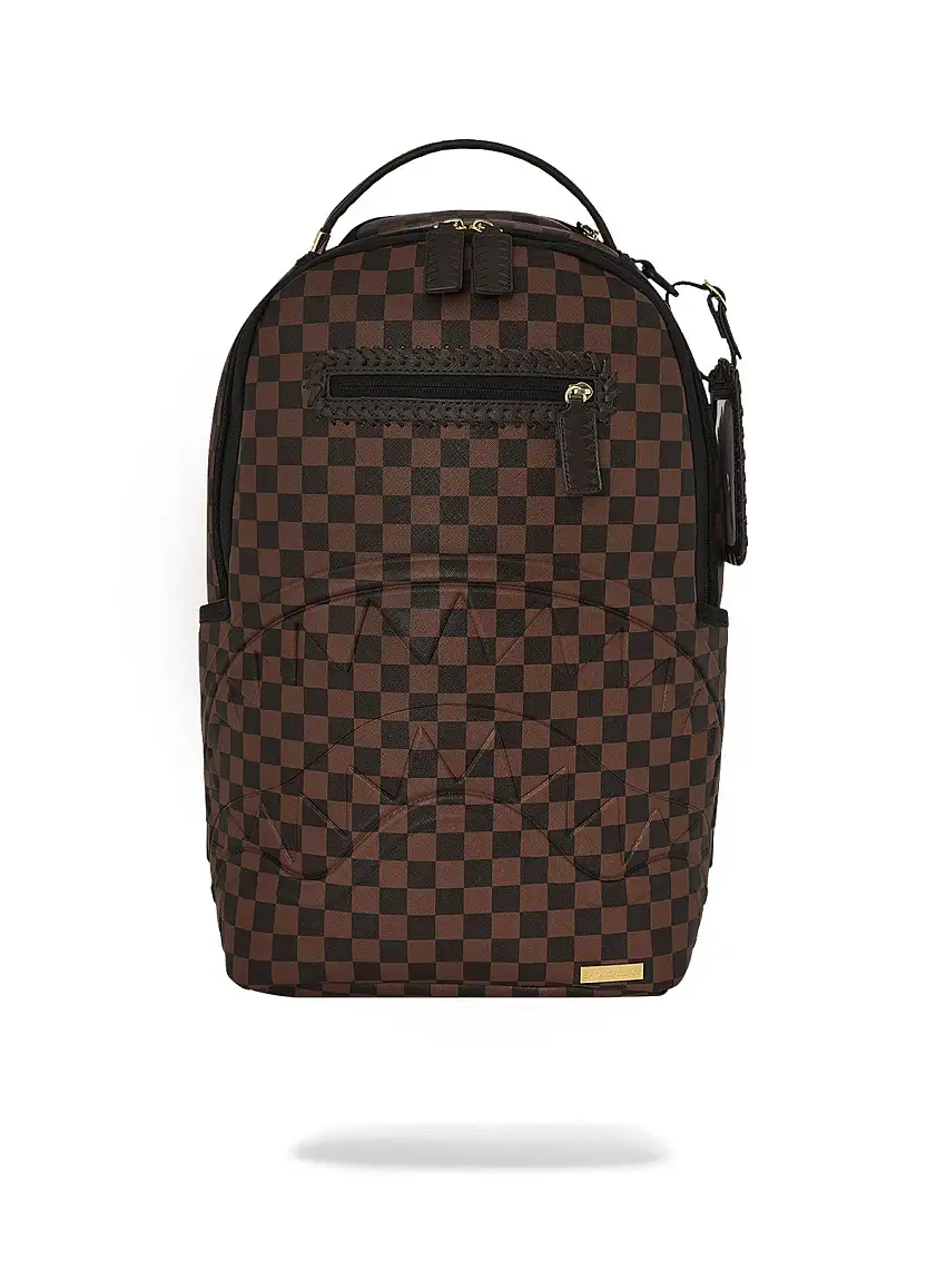 SPRAYGROUND Men's Backpack CORE EMBOSS CHECK BACKPACK 910B6805NSZ Brown