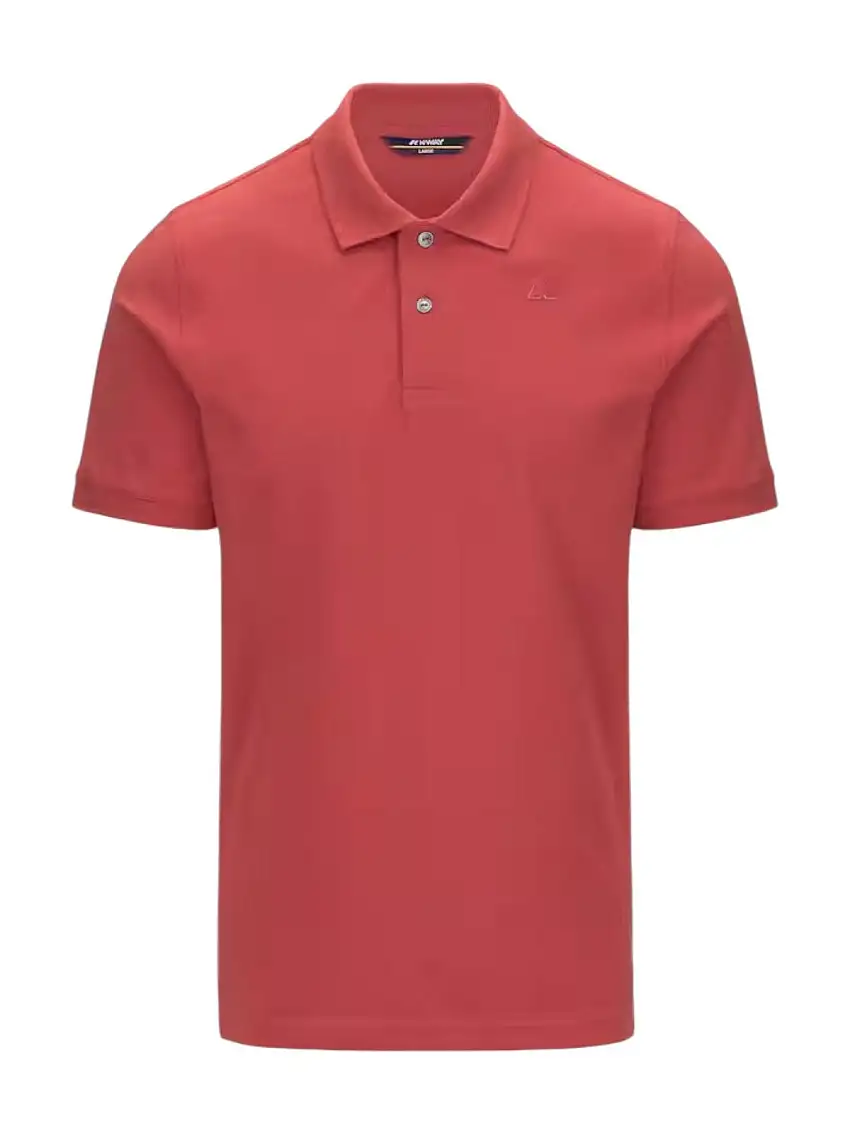 K-WAY Men's Polo Shirt AMEDEE PIQUE K5127BW 703 Red