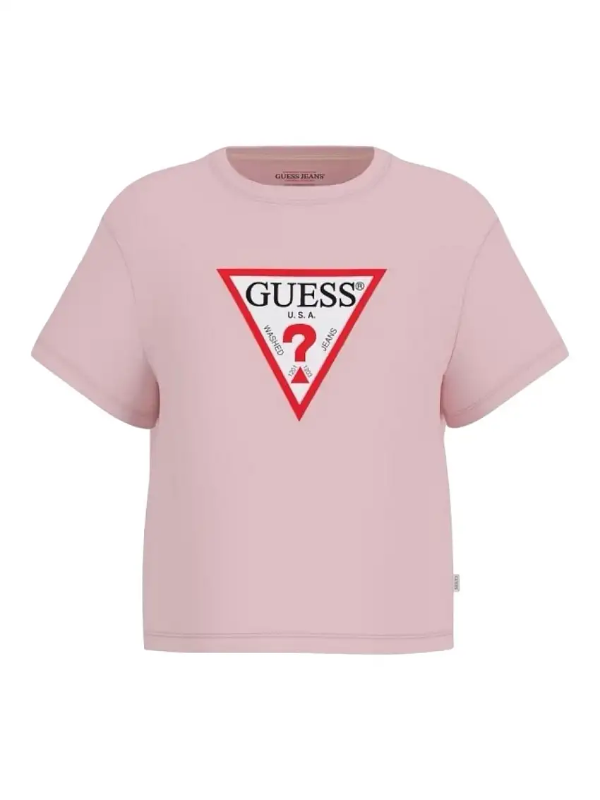 GUESS Women's T-shirt GJ SS CN BOXY ICONIC TEE W4YI73 K8HM0 A61U Pink