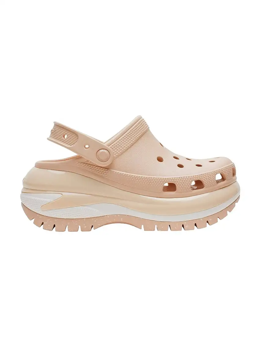 CROCS Women's Slipper Classic Mega Crush Clog W 207988 2DS Beige