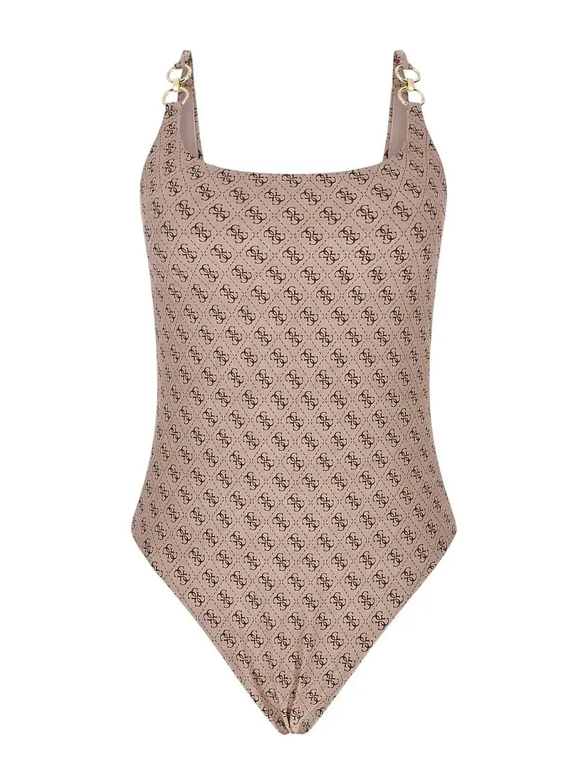 GUESS BEACHWEAR Women's swimsuit E5GJ45 KCRL2 P1LT 4G RUSTIC BEIGE AOP